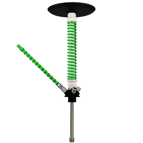 Кальян Mamay Custom V3 №12 Coilovers Белый-Салат  в Иркутске