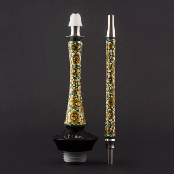 Кальян Union Hookah Sleek Хохлома Зеленый  в Иркутске