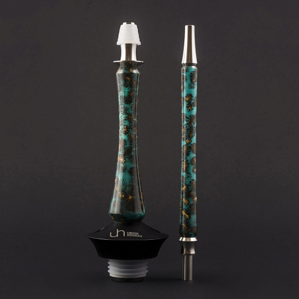 Кальян Union Hookah Sleek Акрил С Шишками Бирюзовый  в Иркутске
