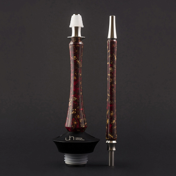 Кальян Union Hookah Sleek Акрил С Шишками Красный   в Иркутске