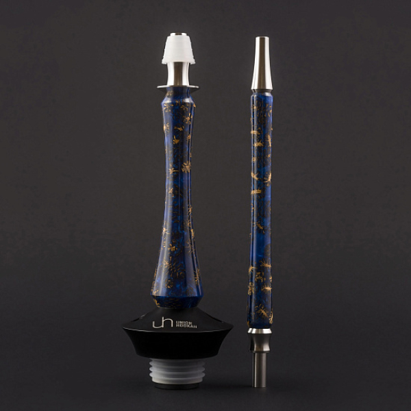 Кальян Union Hookah Sleek Акрил С Шишками Синий  в Иркутске