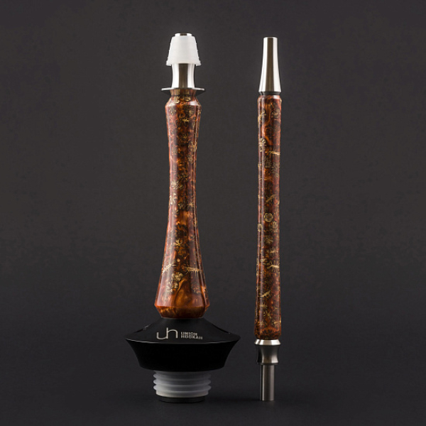 Кальян Union Hookah Sleek Акрил С Шишками Янтарь  в Иркутске