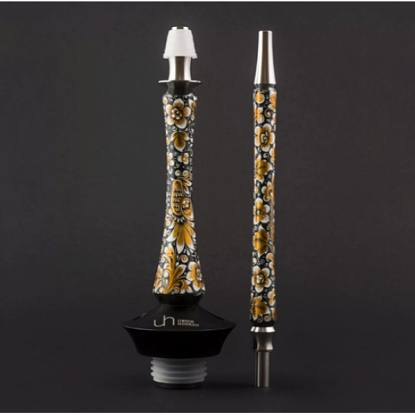 Кальян Union Hookah Sleek Хохлома Черный  в Иркутске