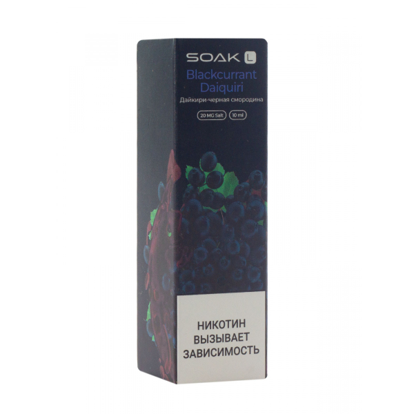 Жидкость Soak Blackcurrant Daiquiri 10 Мл 2 Мг в Иркутске