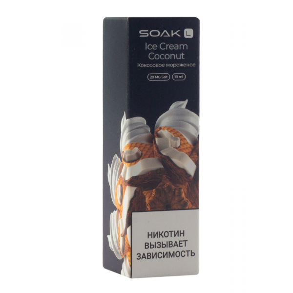 Жидкость Soak Ice Cream Coconut 10 Мл 2 Мг в Иркутске