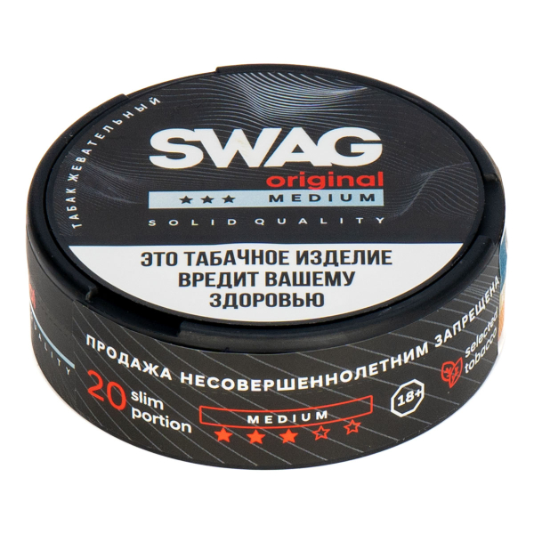 Жевательный табак Swag Medium Original 10 грамм в Иркутске