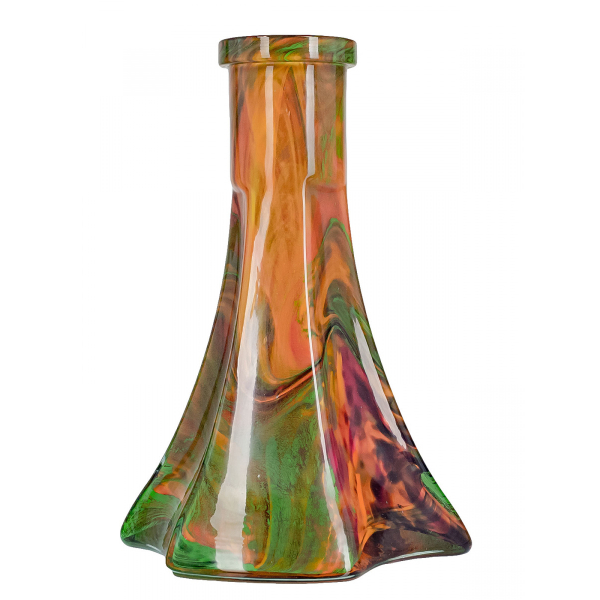 Колба Vessel Glass Пирамида Зелёно-Красный Мрамор в Иркутске