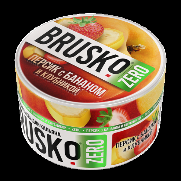Смесь Brusko Персик С Бананом И Клубникой (Zero)  250 гр в Иркутске
