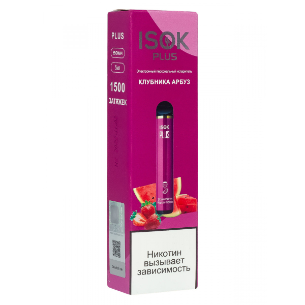 Isok Plus Клубника Арбуз (1500 Затяжек) в Иркутске