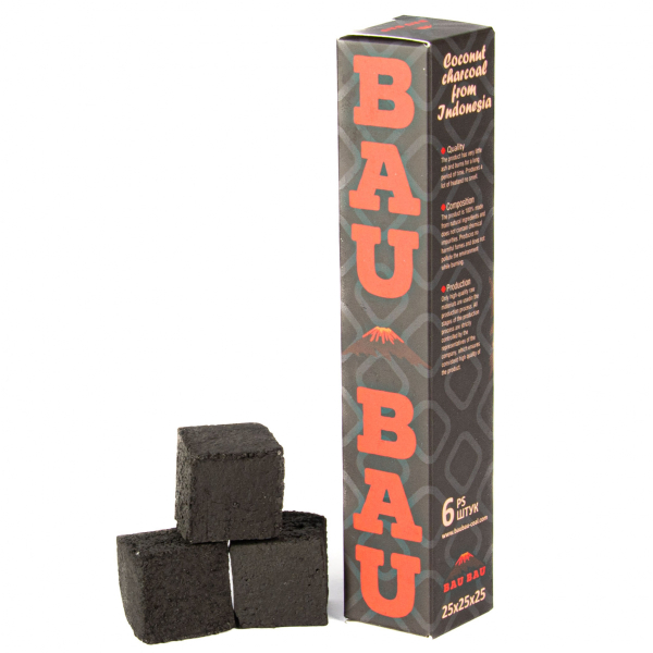 Уголь Bau Bau Кокосовый 6 Шт Черный (25 Мм) в Иркутске