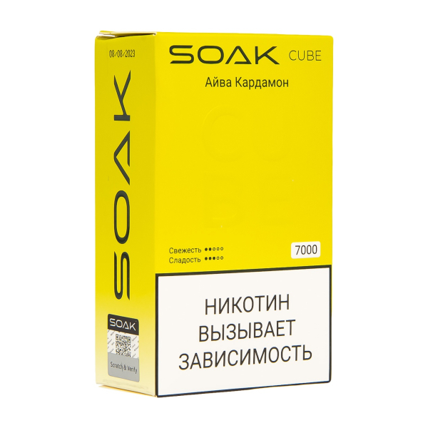 Soak Cube Айва Кардамон 7000 Затяжек в Иркутске
