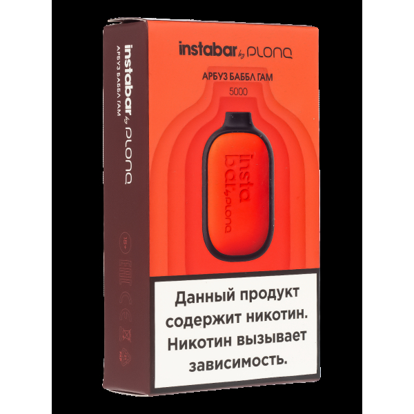 Plonq Instabar Арбуз Баббл Гам (5000 Затяжек) 20 Мг в Иркутске
