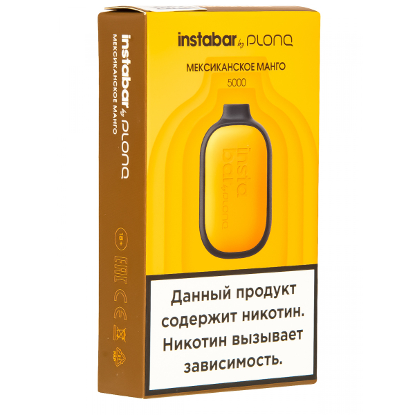 Plonq Instabar Мексиканское Манго (5000 Затяжек) 20 Мг в Иркутске