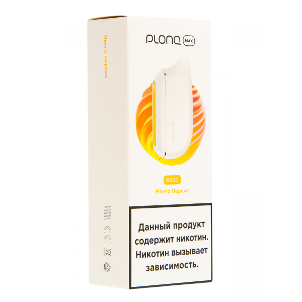 Plonq Max Манго Персик (6000 Затяжек) 20 Мг в Иркутске
