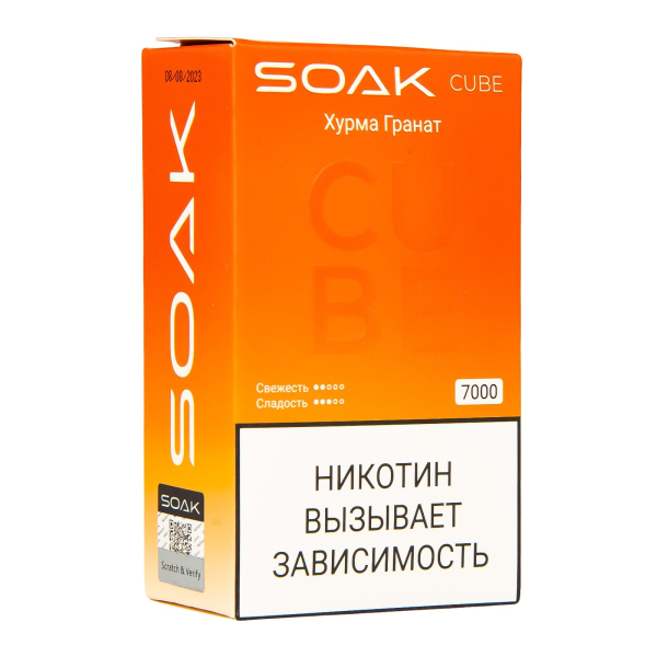 Soak Cube Хурма Гранат 7000 Затяжек в Иркутске