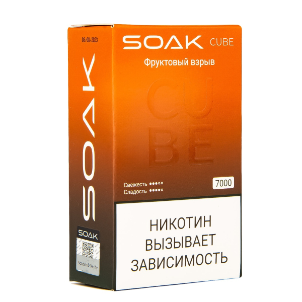 Soak Cube Фруктовый Взрыв 7000 Затяжек в Иркутске
