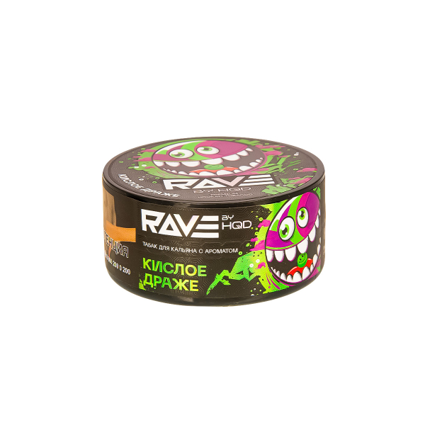 Табак Rave By Hqd Кислое Драже  25 грамм в Иркутске