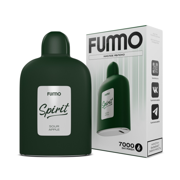 Электронка Fummo Spirit Кислое Яблоко  в Иркутске