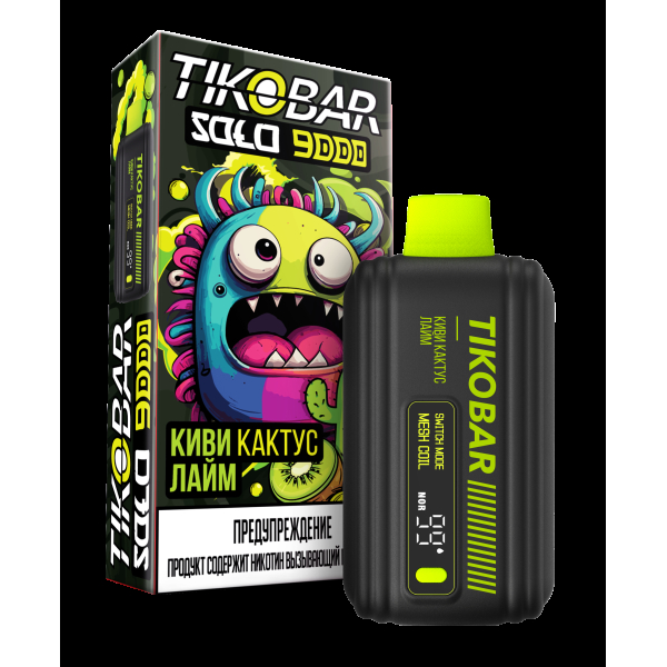 Электронка Tikobar Solo Киви Кактус Лайм 9000 Затяжек в Иркутске