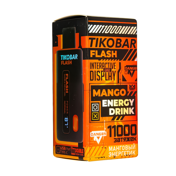 Электронка Tikobar Flash Манговый Энергетик 11000 Затяжек в Иркутске