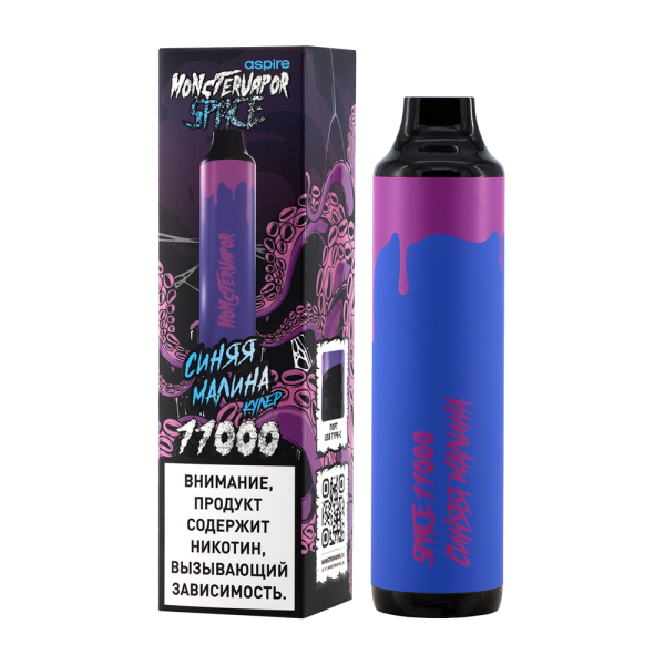 Электронка Monstervapor Space Синяя Малина (11000 Затяжек) в Иркутске