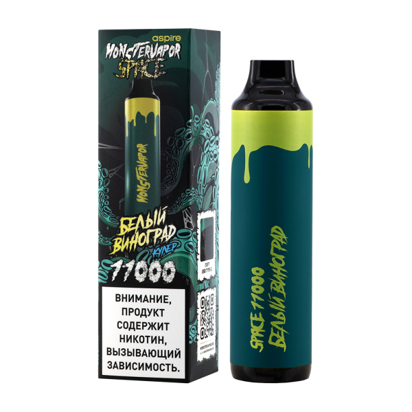 Электронка Monstervapor Space Белый Виноград (11000 Затяжек) в Иркутске