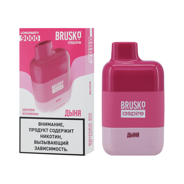 Электронка Brusko Longparty Дыня (9000 Затяжек) в Иркутске
