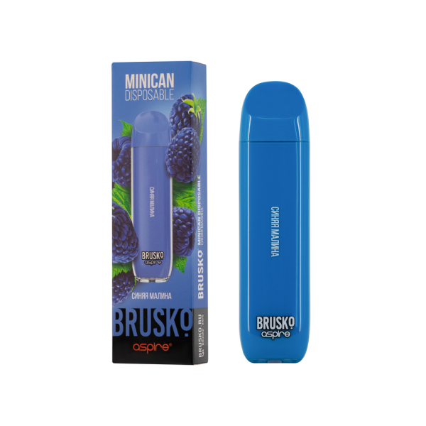 Электронка Brusko Minican Синяя Малина (1500 Затяжек) в Иркутске