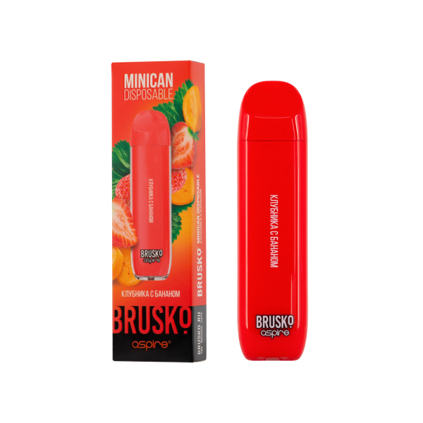 Электронка Brusko Minican Клубника С Бананом (1500 Затяжек) в Иркутске