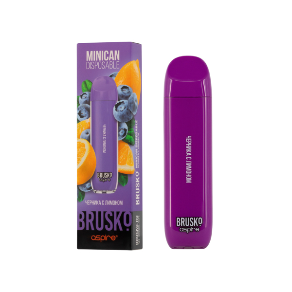 Электронка Brusko Minican Черника С Лимоном (1500 Затяжек) в Иркутске