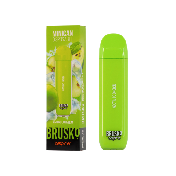 Электронка Brusko Minican Яблоко Со Льдом (1500 Затяжек) в Иркутске