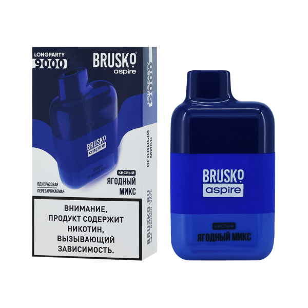 Электронка Brusko Longparty Ягодный Микс (9000 Затяжек) в Иркутске