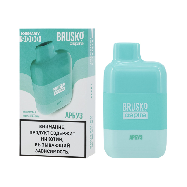 Электронка Brusko Longparty Арбуз (9000 Затяжек) в Иркутске