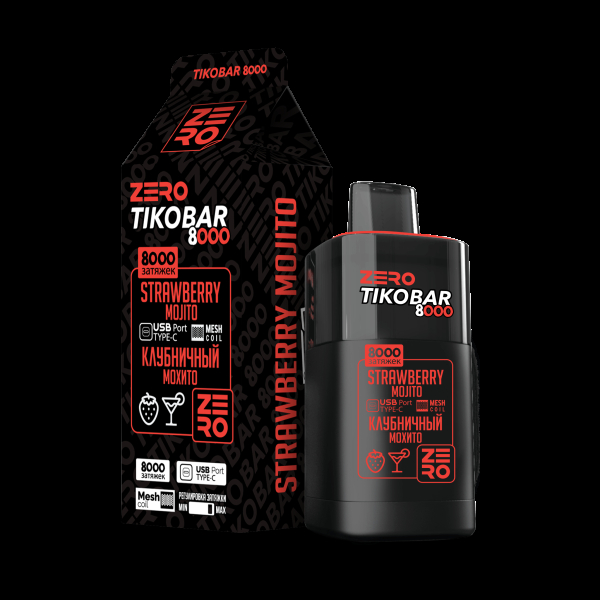 Электронка Tikobar Zero Клубничный Мохито 8000 Затяжек в Иркутске