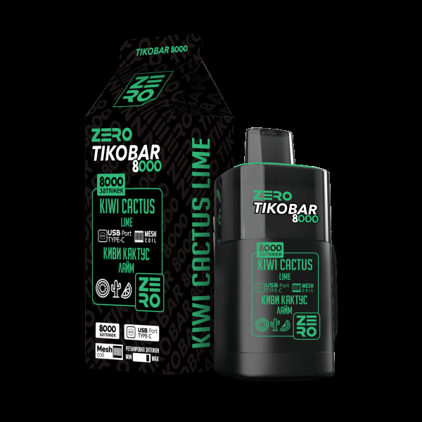 Электронка Tikobar Zero Киви Кактус Лайм 8000 Затяжек в Иркутске
