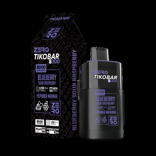 Электронка Tikobar Zero Черника Малина 8000 Затяжек в Иркутске