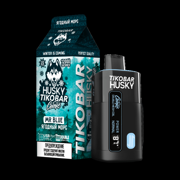 Электронка Tikobar Husky Сибирь Ягодный Морс 12000 Затяжек в Иркутске
