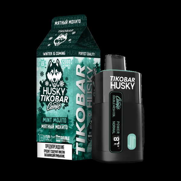Электронка Tikobar Husky Сибирь Мятный Мохито 12000 Затяжек в Иркутске