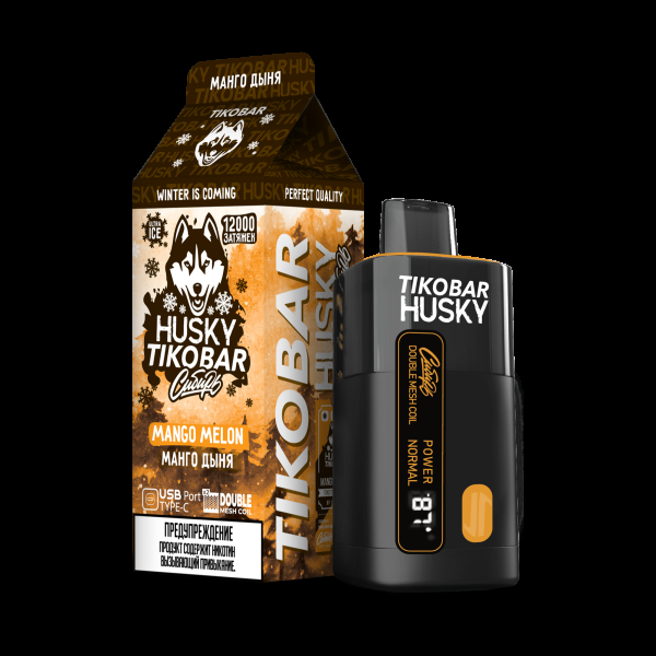 Электронка Tikobar Husky Сибирь Манго Дыня 12000 Затяжек в Иркутске