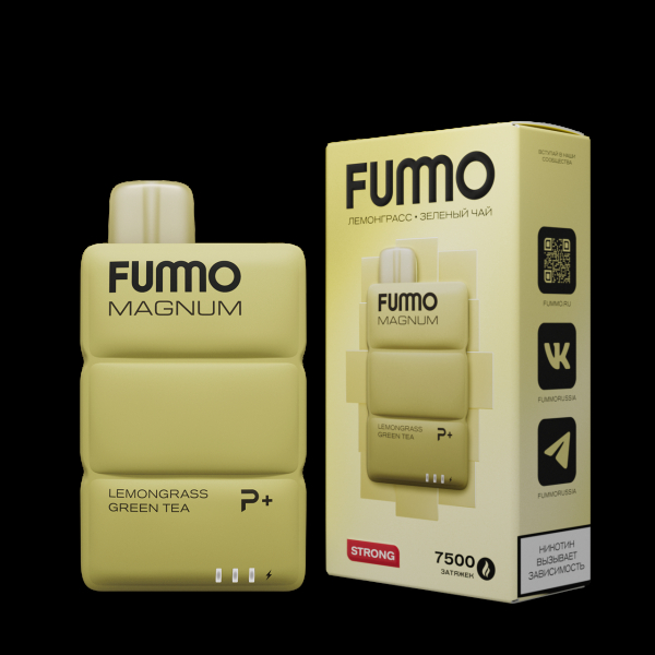 Электронка Fummo Magnum Лемонграсс Зеленый Чай (7500 Затяжек) в Иркутске
