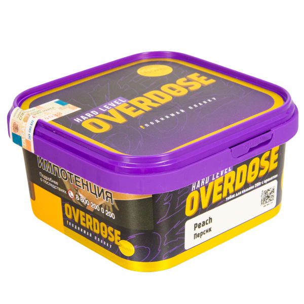 Табак Overdose Peach  200 грамм в Иркутске