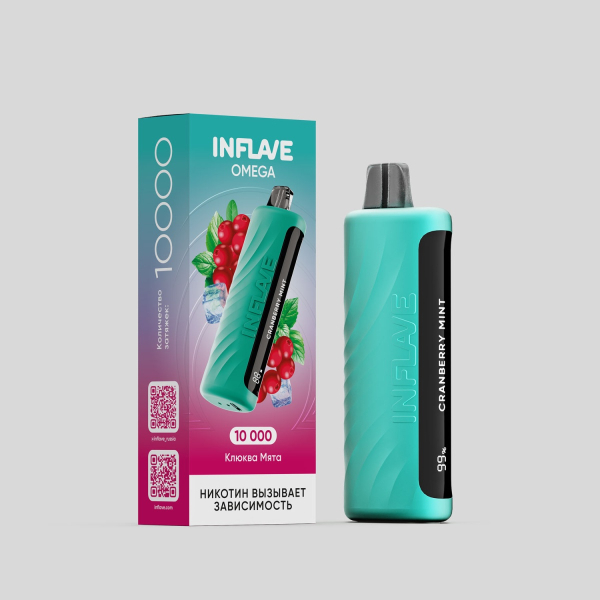 Электронка Inflave Omega Клюква Мята (10000 Затяжек) в Иркутске