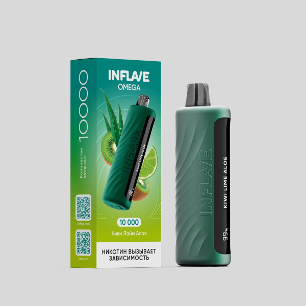 Электронка Inflave Omega Киви Лайм Алоэ (10000 Затяжек) в Иркутске