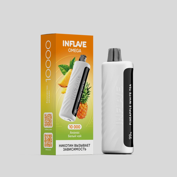 Электронка Inflave Omega Ананас Белый Чай (10000 Затяжек) в Иркутске