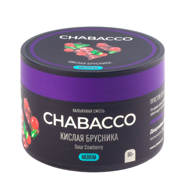 Смесь Chabacco Medium Sour Cowberry  50 гр в Иркутске