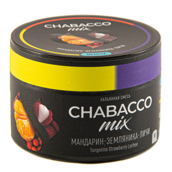 Смесь Chabacco Mix Medium Tangerine Strawberry Lychee  50 гр в Иркутске