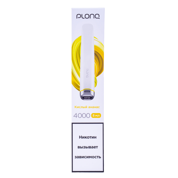 Электронка Plonq Plus Pro Кислый Ананас (4000 Затяжек) 20 Мг в Иркутске