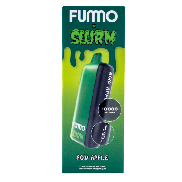 Электронка Fummo Indic Slurm Кислые Яблочные Леденцы (10 000 Затяжек) в Иркутске