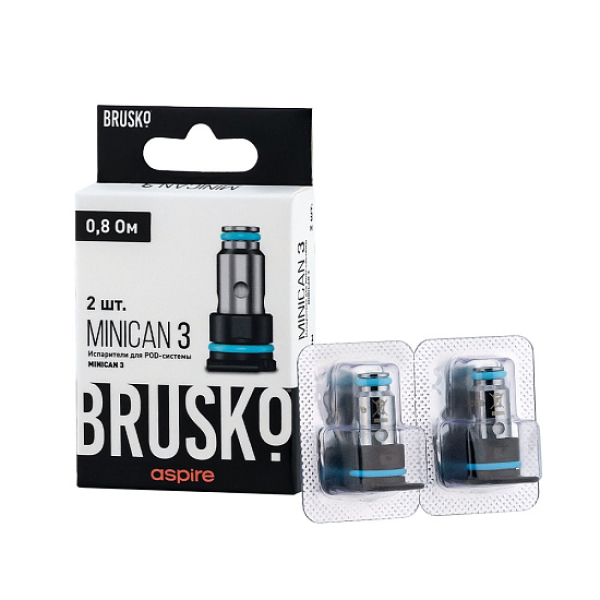 Испаритель Brusko Minican, 3, Af Mesh Coil, 0.8 Ом, Упак. 2 Шт в Иркутске
