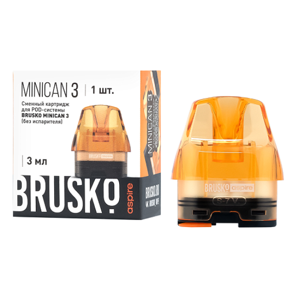 Сменный Картридж Brusko Minican 3, (Оранжевый), 3 Мл, Упак. 1 Шт в Иркутске